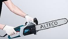 Использование электропилы Alteco ECS 2000-40