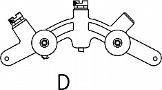 Сегмент D роторного трубореза для ПВХ труб Reed In-Line Rotary Pipe Cutter PLAS3